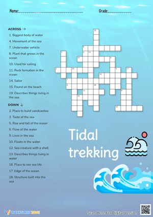 Tidal Trekking Crossword Puzzle