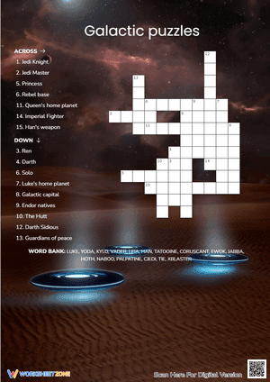  Galactic Cross Word Puzzle