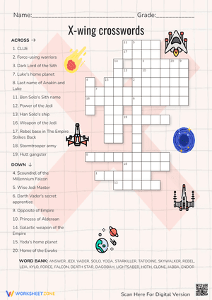 X-Wing Crosswords Puzzle