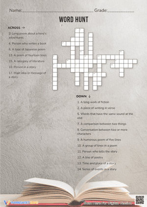 Word Hunt Crossword Puzzle