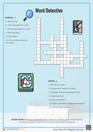 Word Detective Crossword Puzzle