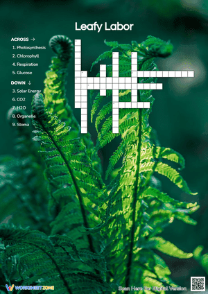 Leafy Labor Crossword Puzzle