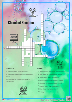 Chemical Reaction Crossword Puzzle