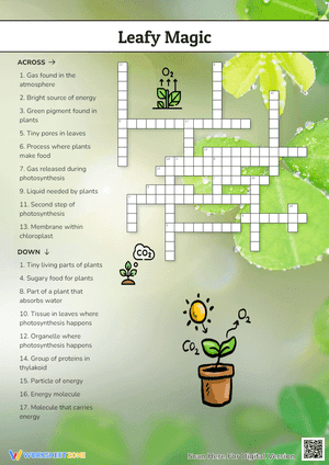 Leafy Magic Crossword Puzzle