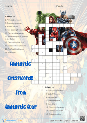 Fantastic crosswords from fantastic four