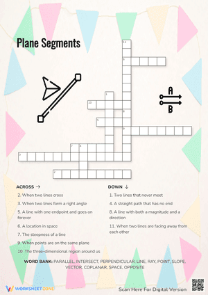 Plane Segments Crossword Puzzle