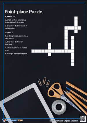 Point-plane Crossword  Puzzle