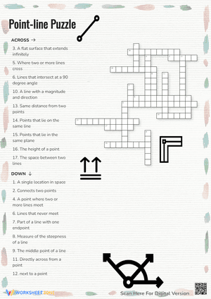 Point-Line Crossword Puzzle