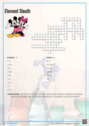 Element Sleuth Crossword Puzzle