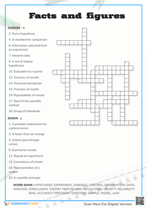 Facts and Figures Crossword Puzzle
