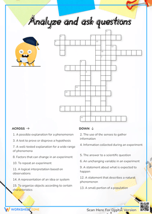 Analyze and ask questions Crossword Puzzle