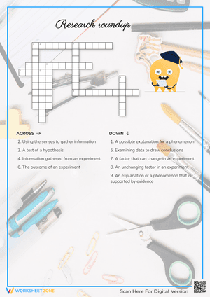 Research Roundup Crossword Puzzle