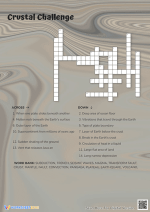 Crustal Challenge Crossword Puzzle