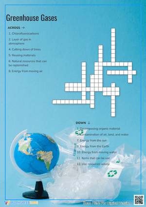 Greenhouse Gases Crossword Puzzle