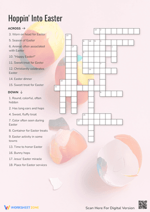 Hoppin' Into Easter Crossword Puzzle