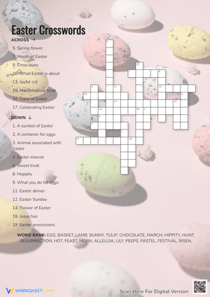 Easter Crosswords Puzzle