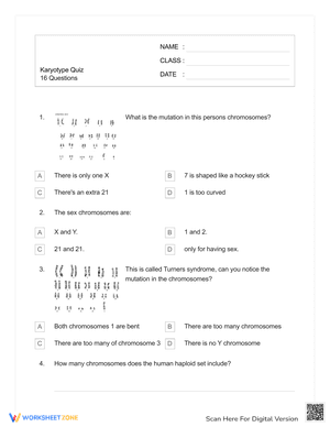 Karyotype Quiz 2