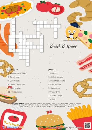Snack Surprise Crossword Puzzle