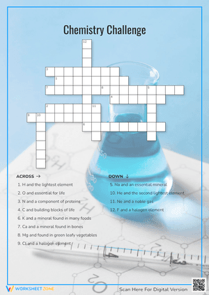 Chemistry Challenge Crossword Puzzle