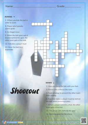 Shootout Crossword Puzzle