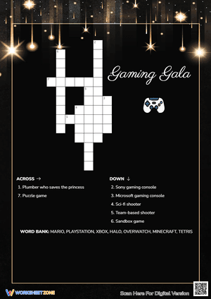 Gaming Gala Crossword Puzzle