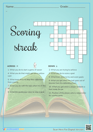 Scoring streak Crossword Puzzle 