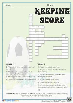 Keeping Score Crossword Puzzle 
