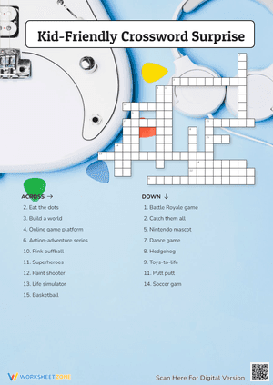 Kid-Friendly Crossword Surprise Puzzle
