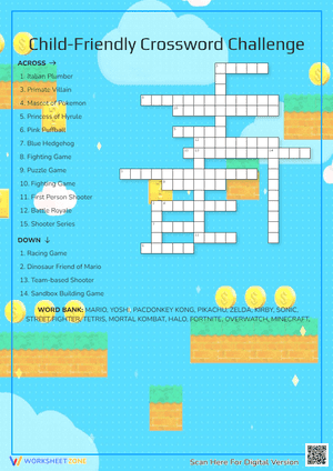 Child-Friendly Crossword Challenge