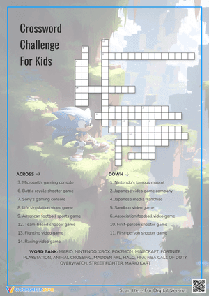 Crossword  Challenge  For Kids