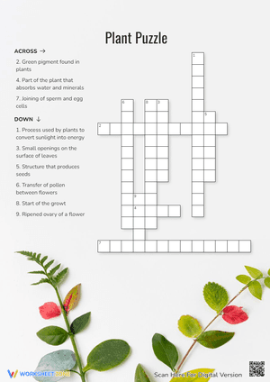 Plant Crossword Puzzle