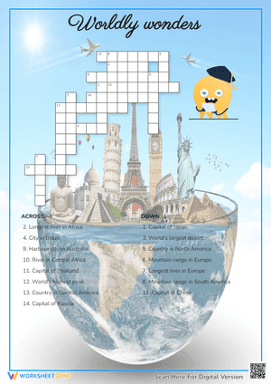 Worldly Wonder Crossword Puzzle