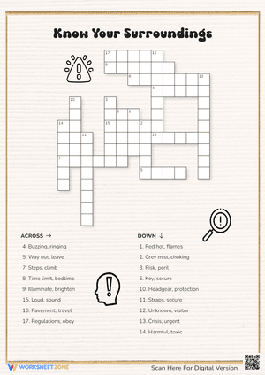 Know Your Surroundings Crossword Puzzle