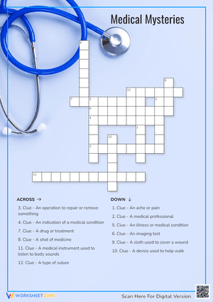 Medical Mysteries Crossword Puzzle 