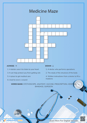 Medicine Maze Crossword Puzzle