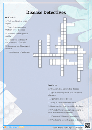 Disease Detectives Crossword Puzzle