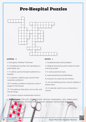 Pre-Hospital Crossword Puzzles