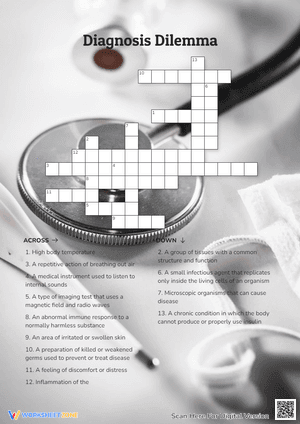 Diagnosis Dilemma Crossword Puzzle
