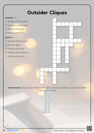 Outsider Cliques Crossword Puzzle