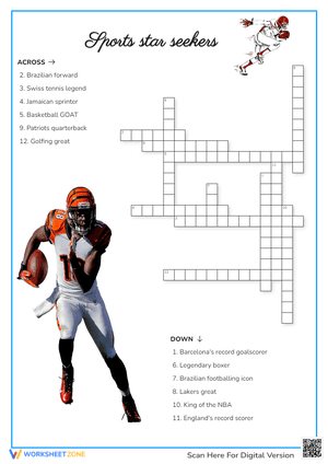 Sports Star Seekers Crossword Puzzle