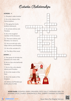 Outsider Relationships Crossword Puzzle