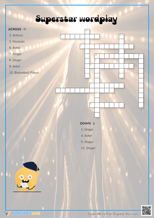 Superstar wordplay Crossword Puzzle
