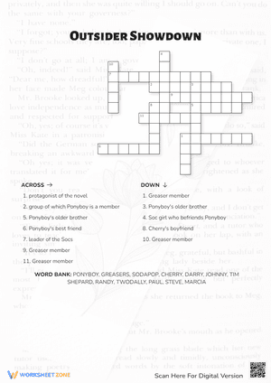 Outsider Showdown Crossword Puzzle