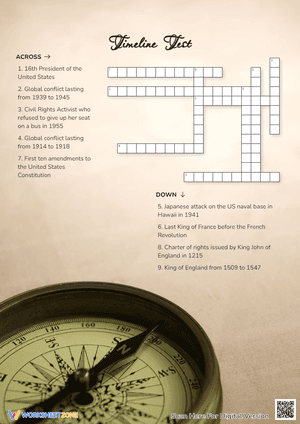 Timeline Test Crossword Puzzle