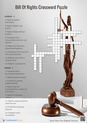 Bill Of Rights Crossword Puzzle