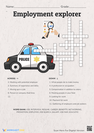 Employment explorer Crossword Puzzle 