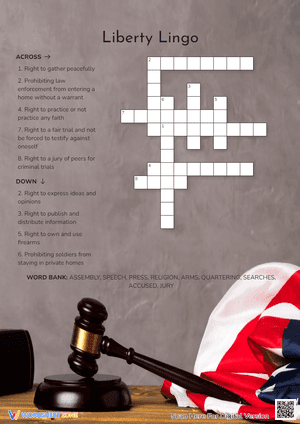Liberty Lingo Crossword Puzzle