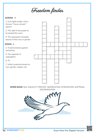 Freedom Finder Crossword Puzzle