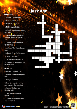 Jazz Age Crossword Puzzle