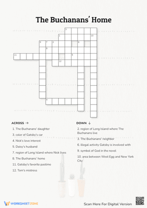The Buchanans' Home Crossword Puzzle